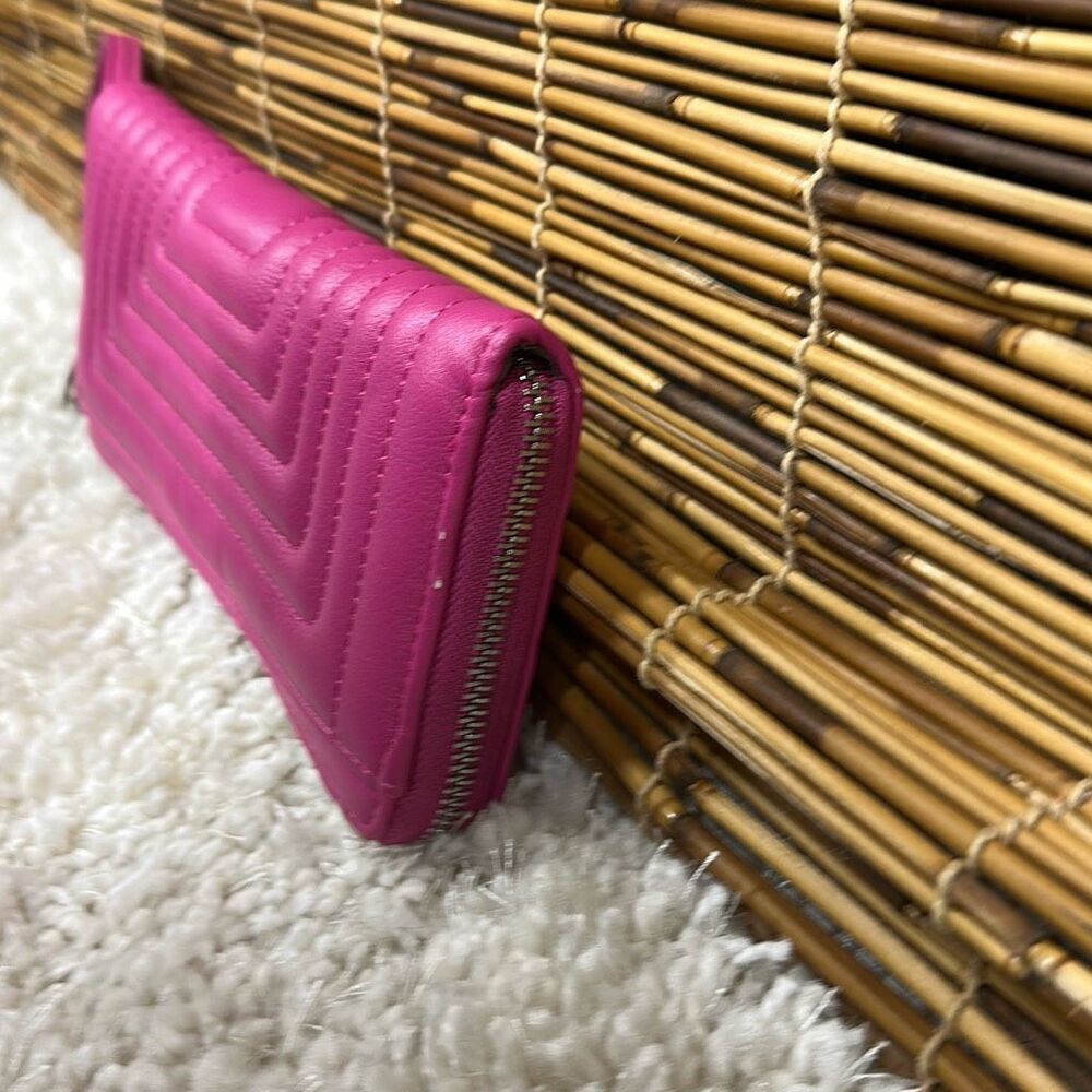 INC Hazell Zip Around Chevron Wallet, Created for Macy's - Orchid - Picture 3 of 3